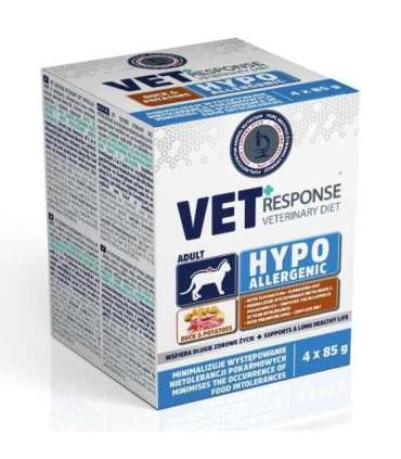 VET RESPONSE Hypoallergenic Duck - wet cat food - 4x85g