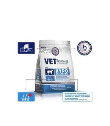 VET RESPONSE Hypoallergenic - dry cat food - 400g