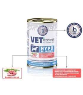 VET RESPONSE Hypoallergenic Rabbit - wet dog food - 400g