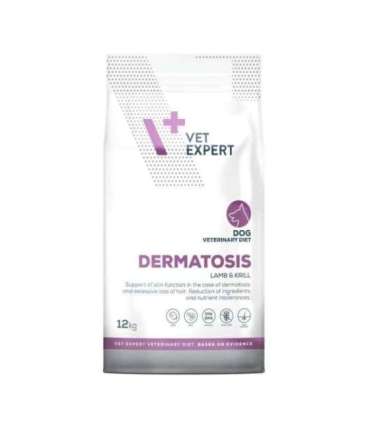 VET EXPERT Veterinary Diet Dermatosis Dog Lamb & Krill - dry dog food - 12 kg