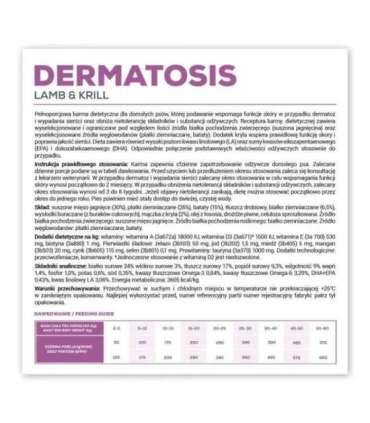 VET EXPERT Veterinary Diet Dermatosis Dog Lamb & Krill - dry dog food - 2 kg