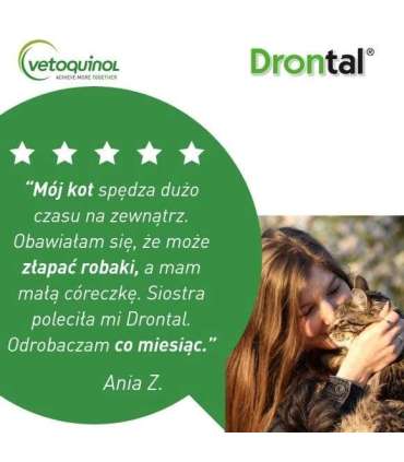 VETOQUINOL Drontal - anti-parasite tablets for cats - 2 pcs.
