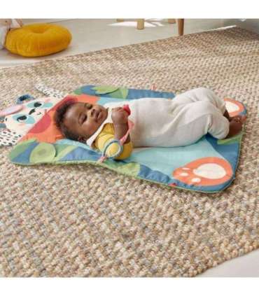 Fisher-Price Planet Friends Roly-Poly Panda Baby Activity Play Mat with 2 Toys