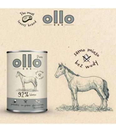 OLLO Pure Horse - wet dog food - 400g