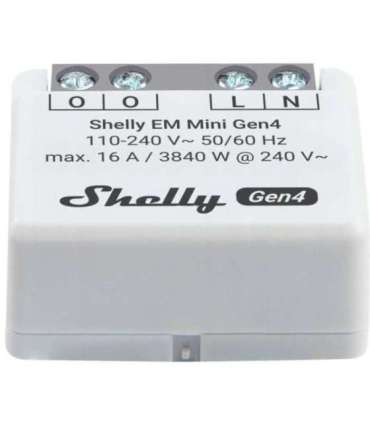 Inteligentny sterownik do pomiaru zużycia energii WiFi Shelly EM Mini Gen4