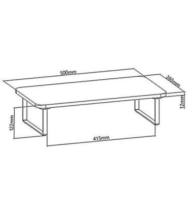 Maclean MC-933 Monitor/Laptop stand, max. 20kg, (500x260x122mm)