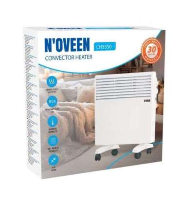 N'OVEEN 1000W electric portable wall-mounted convector heater with thermostat CH3350