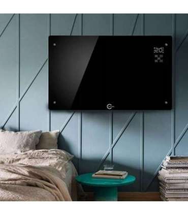 Carruzzo Q20F1 Glass panel heater black