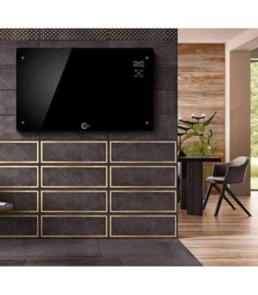 Carruzzo Q20F1 Glass panel heater black