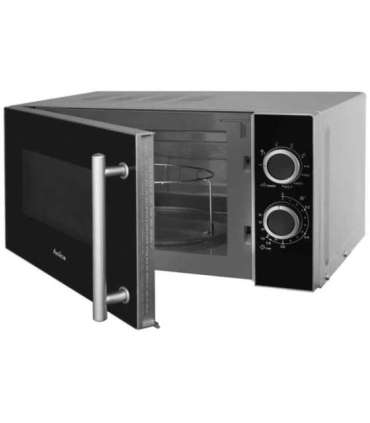 Amica AMGF20M1GS microwave Countertop Grill microwave 20 L 700 W Black, Silver