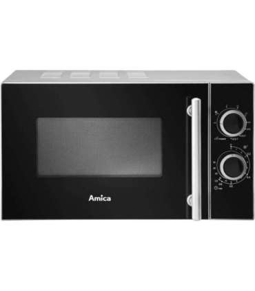 Amica AMGF20M1GS microwave Countertop Grill microwave 20 L 700 W Black, Silver