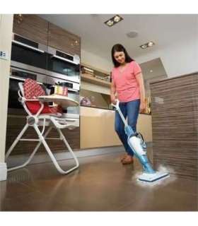 Black+Decker 9IN1 Steam Mop 0.5 l 1300 W Turquoise, White