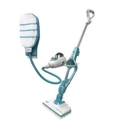 Black+Decker 9IN1 Steam Mop 0.5 l 1300 W Turquoise, White