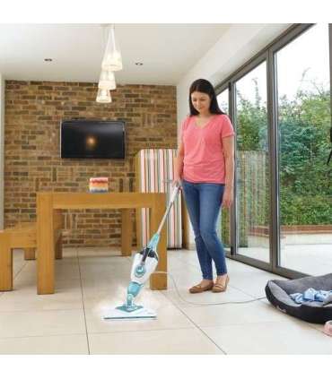 Black & Decker BHSM1610DSM Portable steam cleaner 0.5 L 1600 W Aqua colour, White
