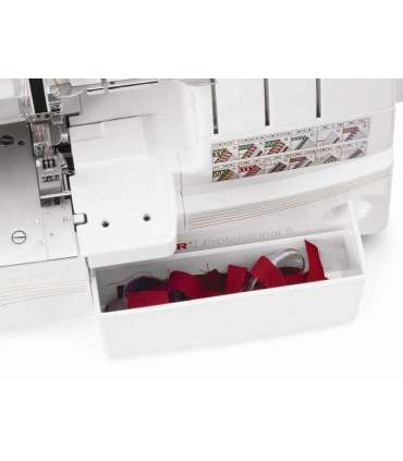 Overlock Singer 14T968 sewing machine, electric current, white