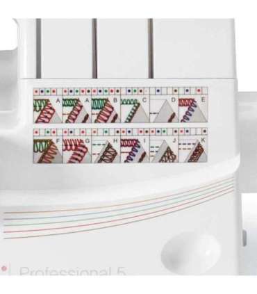 Overlock Singer 14T968 sewing machine, electric current, white