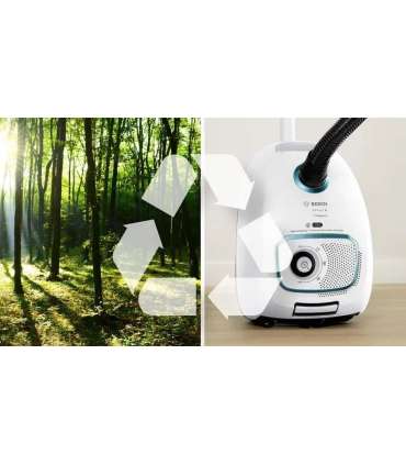 Bosch Serie 4 BGB41HYG1H 600 W white bagged vacuum cleaner