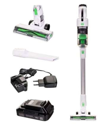 Black & Decker REVSV18D1 stick vacuum/electric broom 2-in-1 stick vacuum Battery Dry Bagless 0.5 L 36 W Green, White 2