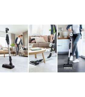Bosch BSS711W stick vacuum/electric broom Battery Dry Bagless 0.3 L Black, Silver, White