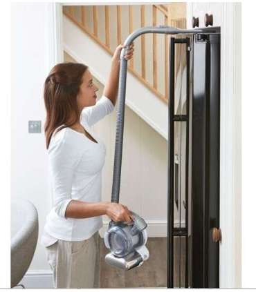 Black & Decker PD1820LF handheld vacuum Black, Chrome Bagless