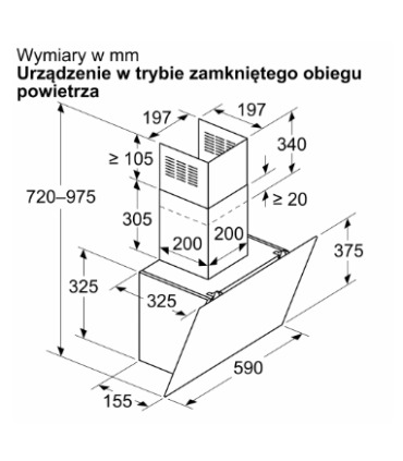 Bosch Serie 6 DWK65DK20 cooker hood Wall-mounted White 430 m3/h A