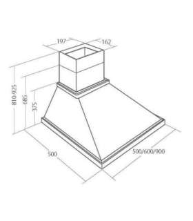Akpo WK-4 Rustica Country 450 m³/h Wall-mounted Beige, Wood