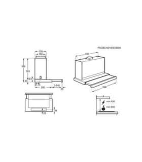 Electrolux LFP616X Built-under Grey A 600 m³/h