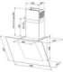 MAAN Rodo 60 Wall-mounted canopy 580 m3/h, Black