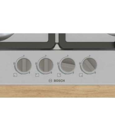 Bosch Serie 4 PGH6B5K90 hob Stainless steel Built-in 60 cm Gas 4 zone(s)