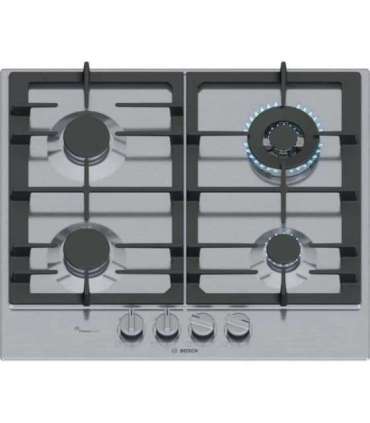 Bosch Serie 6 PCH6A5I90 hob Stainless steel Built-in 60 cm Gas 4 zone(s)