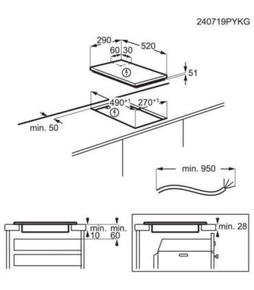 Electrolux LIT30230C Black Built-in Zone induction hob 2 zone(s)