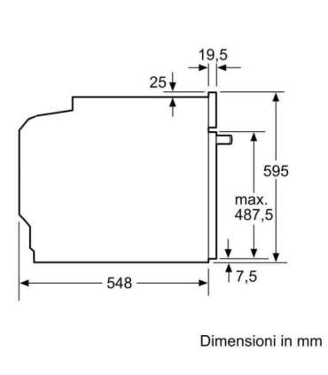 Bosch Serie 4 HBA514BS3 oven 71 L 3400 W Black, Stainless steel