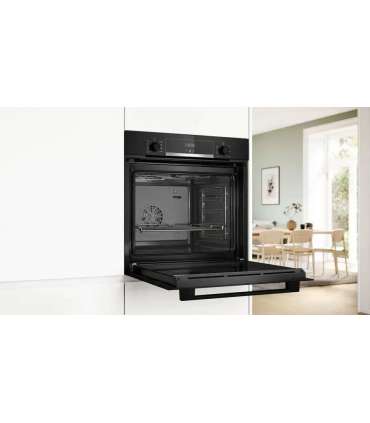 BOSCH HBA514BB3 oven + BOSCH HEZ538000 single-level telescopic runners