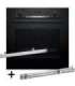 BOSCH HBA514BB3 oven + BOSCH HEZ538000 single-level telescopic runners