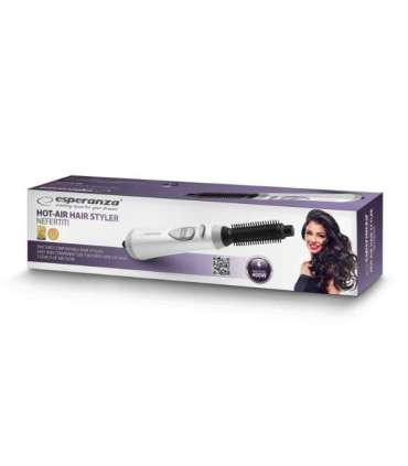 Esperanza EBL001W hair styling tool Hot air brush Warm Black,White 1.6 m 400 W