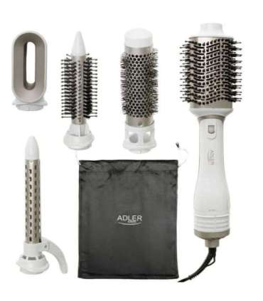 ADLER AD 2027 white hair dryer and curling iron