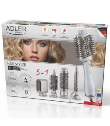 ADLER AD 2027 white hair dryer and curling iron