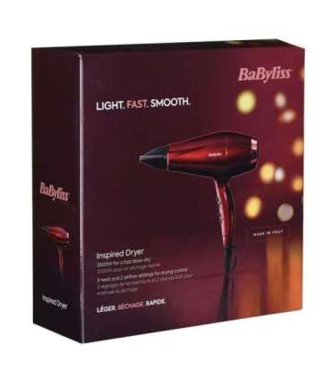 BaByliss Inspired Haartrockner hair dryer 2000 W Red