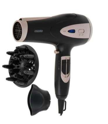 Adler Mesko MS 2287 hair dryer 2400 W Black, Champagne