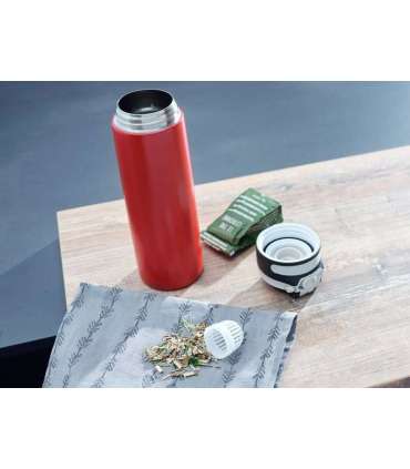 Leifheit 03273 travel mug 600 ml Black, Red Stainless steel