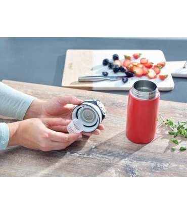 Leifheit 03245 travel mug 350 ml Black, Red Stainless steel