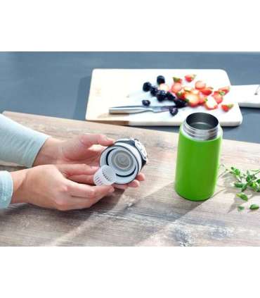 Leifheit 03249 travel mug 350 ml Black, Green Stainless steel