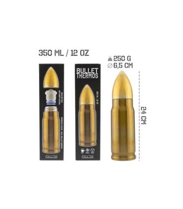 Bullet Brass thermos cartridge 350 ml