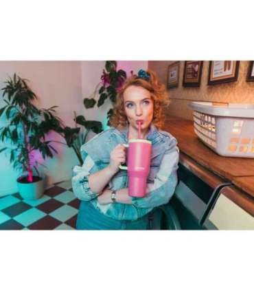 Thermal mug with telescopic straw Kambukka Rio Tumbler 950ml Bubblegum Mint