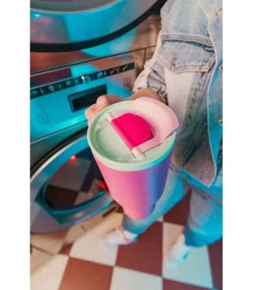 Thermal mug with telescopic straw Kambukka Rio Tumbler 950ml Bubblegum Mint