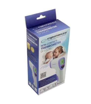 Esperanza ECT002 digital body thermometer Remote sensing thermometer Purple, White Ear, Forehead, Oral, Rectal, Underarm