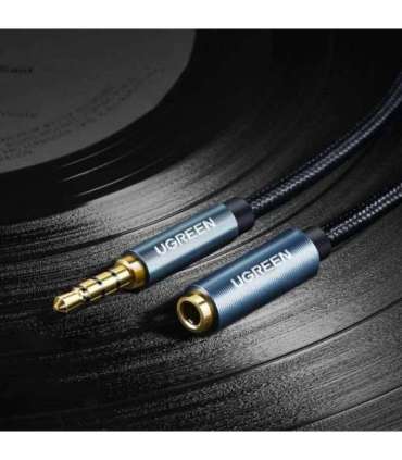 Ugreen extension cable adapter AUX mini jack 3.5 mm 2 m (blue)