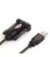 UNITEK Y-105 serial cable Black 1.5 m USB Type-A DB-9
