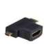 Akyga AK-AD-23 cable gender changer HDMI miniHDMI / microHDMI Black