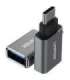 UNITEK Y-A025CGY cable interface/gender adapter USB Type-C USB Type-A Metallic